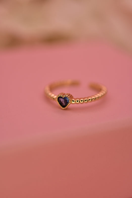Anillo Corazón Atardecer