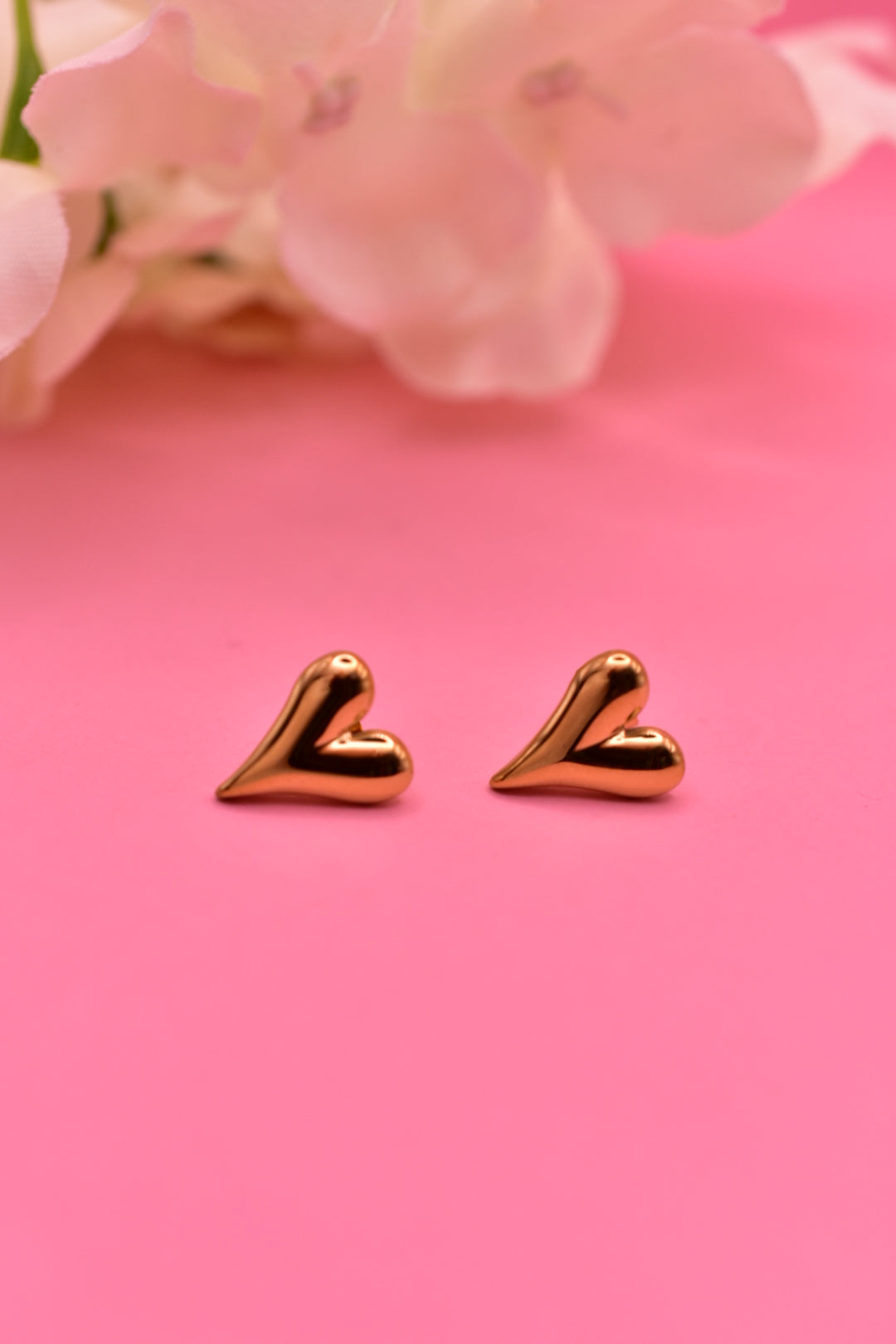 Aretes Corazón Melocotón