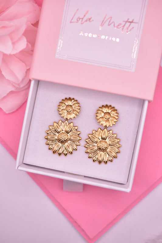 Aretes Girasol