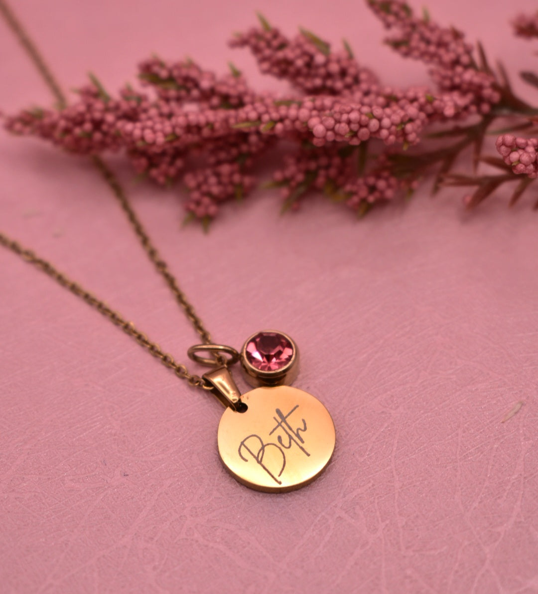 Dije Circular con Nombre