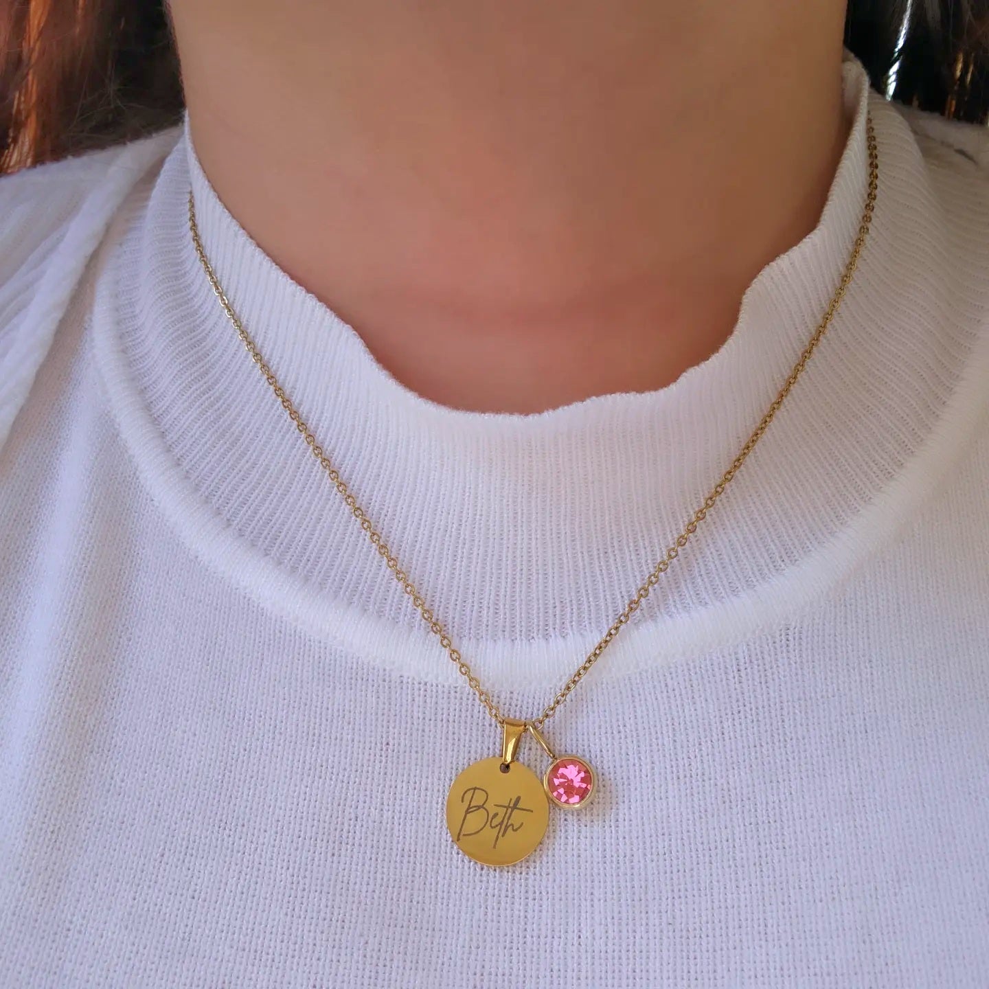 Dije Circular con Nombre